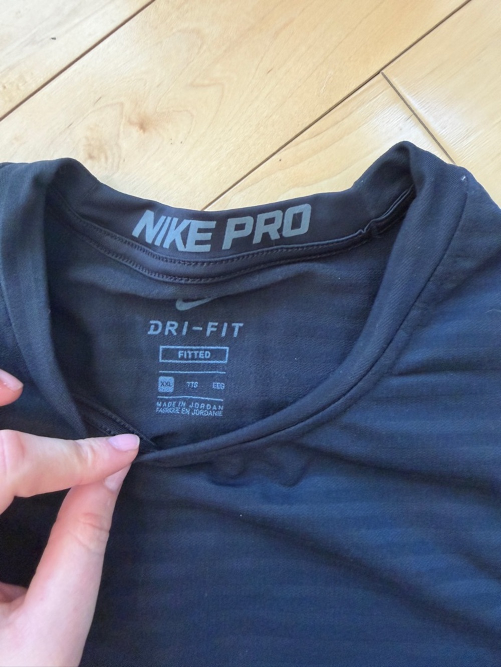 Nike Pro Men’s Long Sleeve Fitted Top Black XXL - Picture 3 of 14